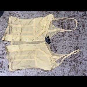 *NWT* Urban Outfitters Yellow Corset Top